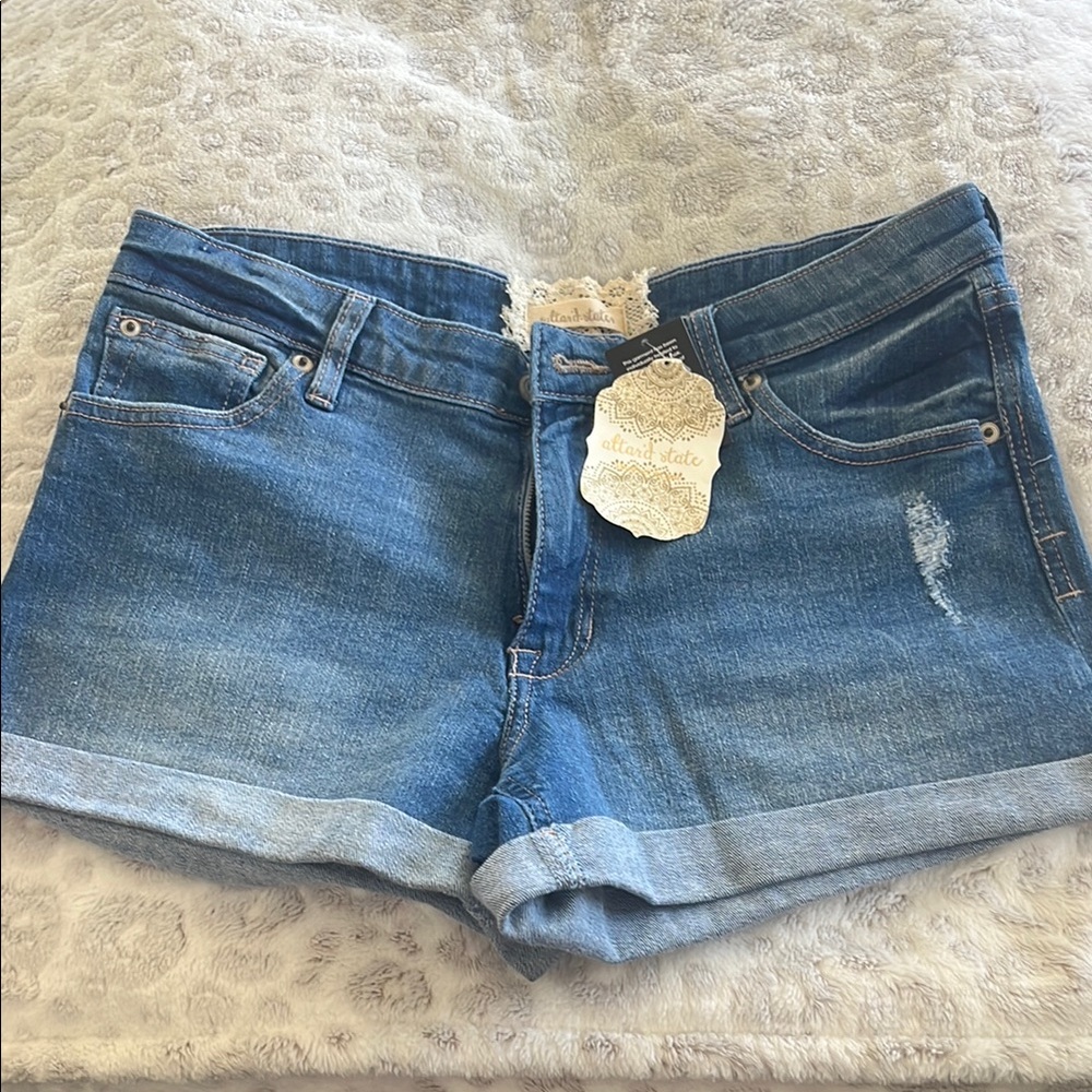 Blue Denim Shorts
